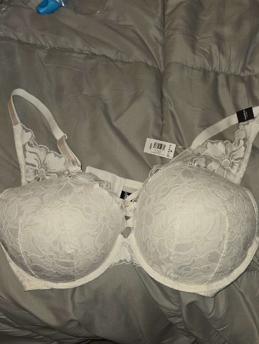 torrid Ivory Floral Lace Padded Bra
